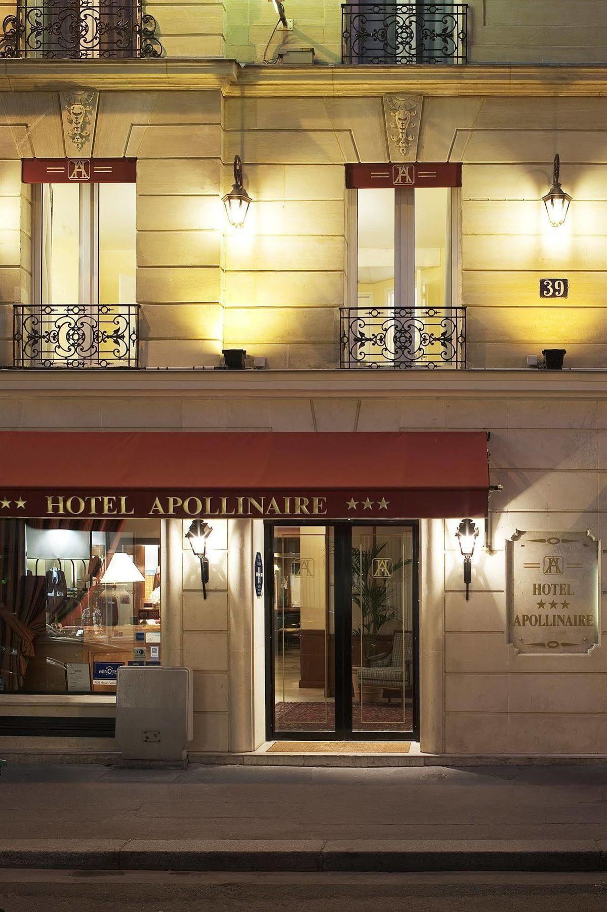 Apollinaire Hotell Paris Exteriör bild
